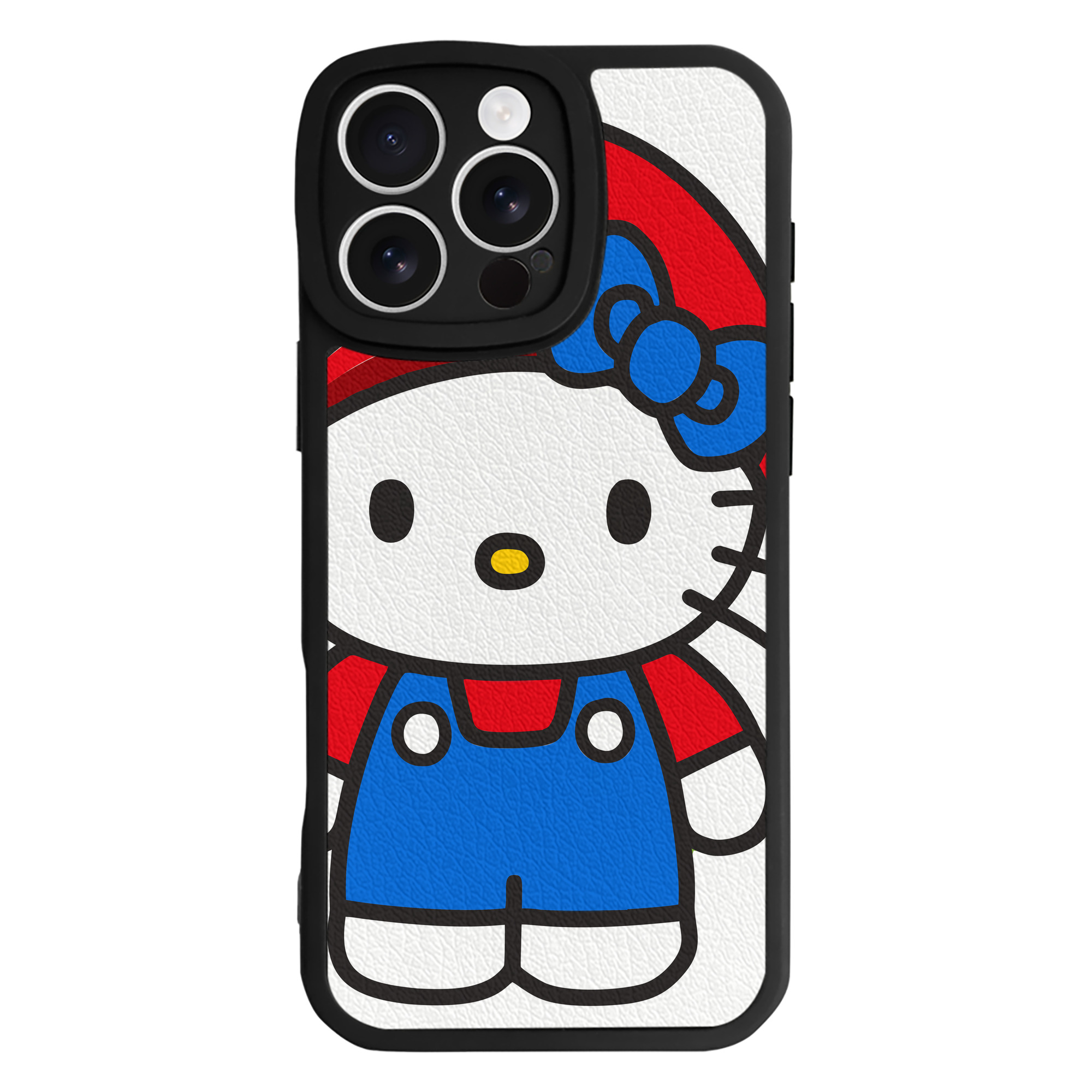 （画像用） Hello Kitty ハローキティ 【iPhone 16シリーズ対応】シリコンスマホケース（レザー調） 材質：シリコン